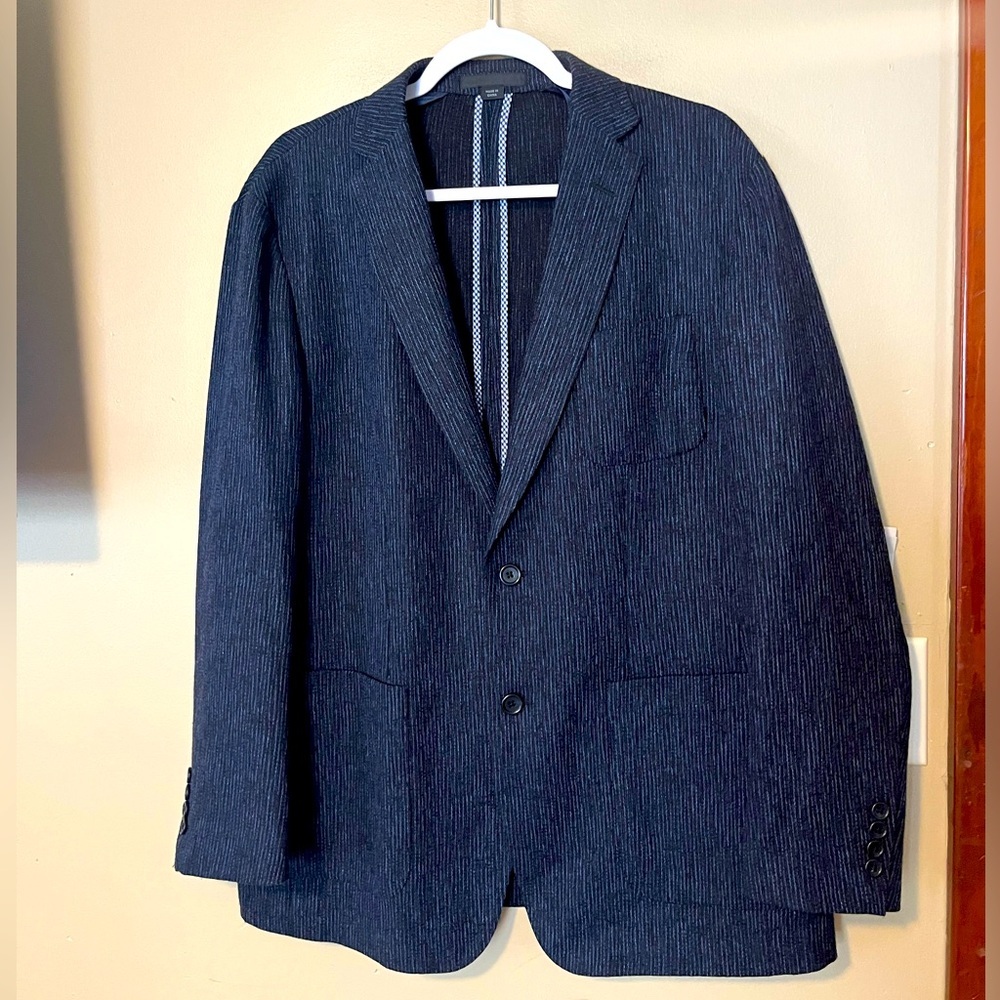 Paul Betenly Men’s Striped Wool Lightweight Sport Coat